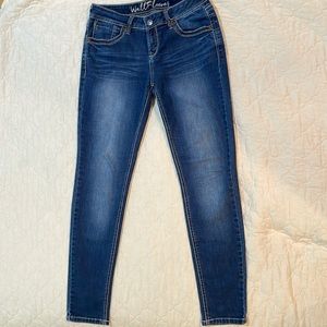 WallFlower Skinny Jeans Size 9 Dark Wash